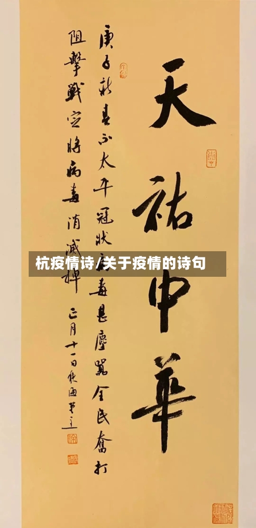 杭疫情诗/关于疫情的诗句-第2张图片