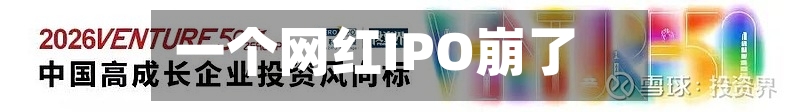 一个网红IPO崩了