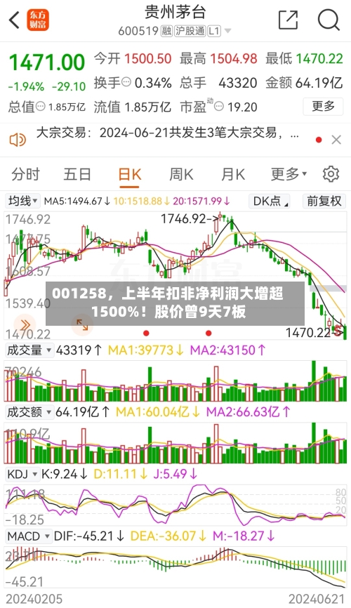001258，上半年扣非净利润大增超1500%！股价曾9天7板-第2张图片