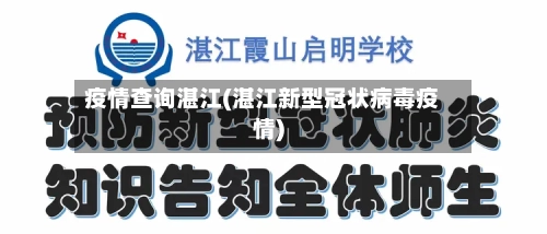 疫情查询湛江(湛江新型冠状病毒疫情)