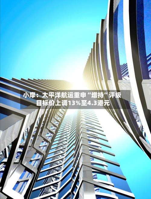小摩：太平洋航运重申“增持”评级 目标价上调13%至4.3港元-第3张图片