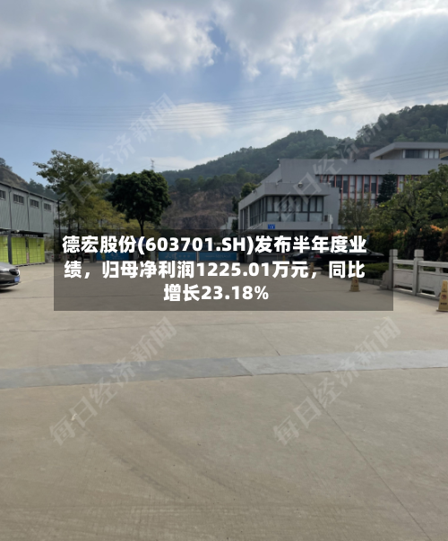 德宏股份(603701.SH)发布半年度业绩，归母净利润1225.01万元	，同比增长23.18%-第2张图片