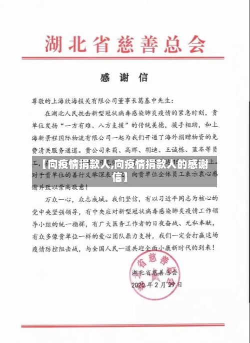 【向疫情捐款人,向疫情捐款人的感谢信】-第2张图片