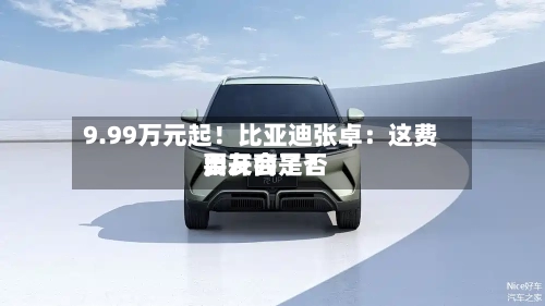 9.99万元起！比亚迪张卓：这费用	，友商是否要开会了？-第2张图片