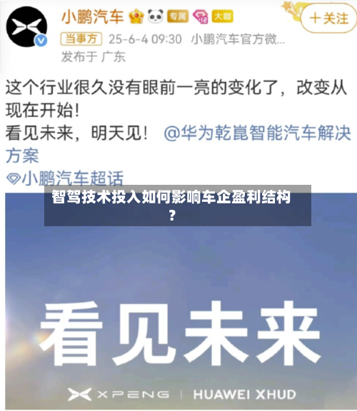智驾技术投入如何影响车企盈利结构？