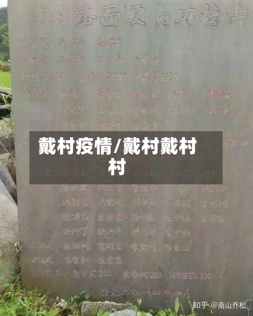 戴村疫情/戴村戴村村
