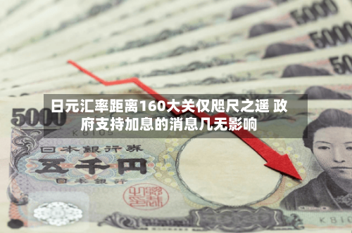 日元汇率距离160大关仅咫尺之遥 政府支持加息的消息几无影响