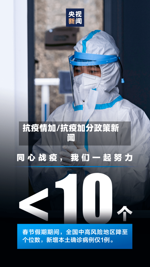 抗疫情加/抗疫加分政策新闻