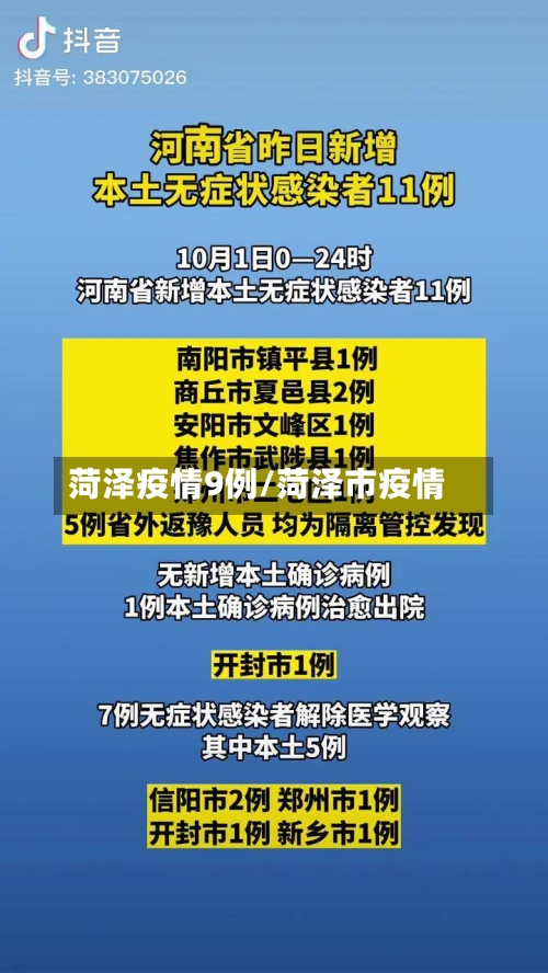 菏泽疫情9例/菏泽市疫情