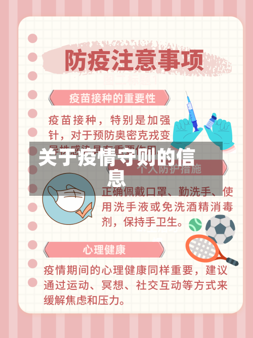 关于疫情守则的信息