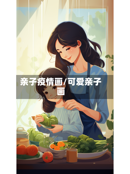 亲子疫情画/可爱亲子画-第2张图片