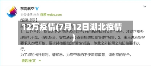 12万疫情(7月12日湖北疫情)-第3张图片