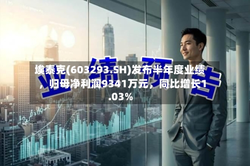 埃泰克(603293.SH)发布半年度业绩，归母净利润9341万元，同比增长1.03%-第3张图片
