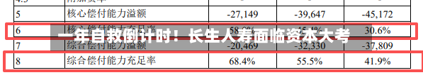 一年自救倒计时！长生人寿面临资本大考