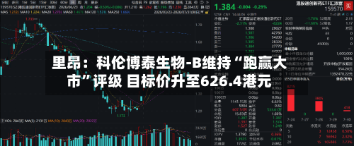里昂：科伦博泰生物-B维持“跑赢大市”评级 目标价升至626.4港元-第3张图片