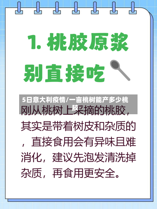 5日意大利疫情/一亩桃树能产多少桃胶