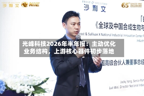 光峰科技2026年半年报：主动优化业务结构，上游核心器件初步落地-第3张图片