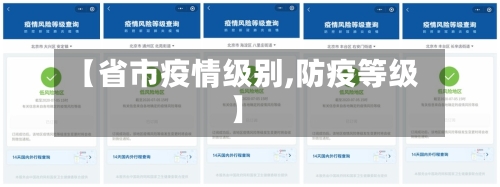 【省市疫情级别,防疫等级】-第2张图片