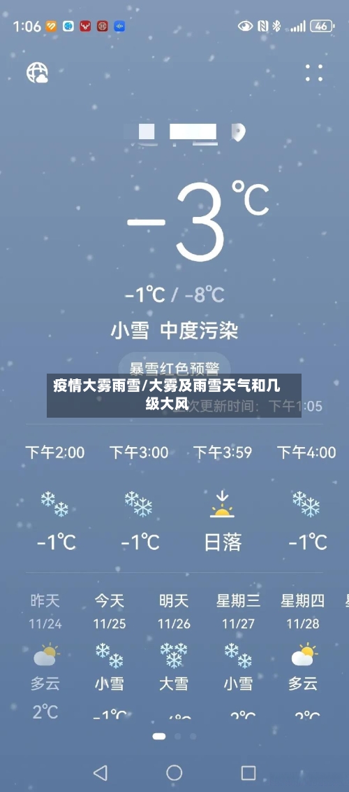 疫情大雾雨雪/大雾及雨雪天气和几级大风-第3张图片