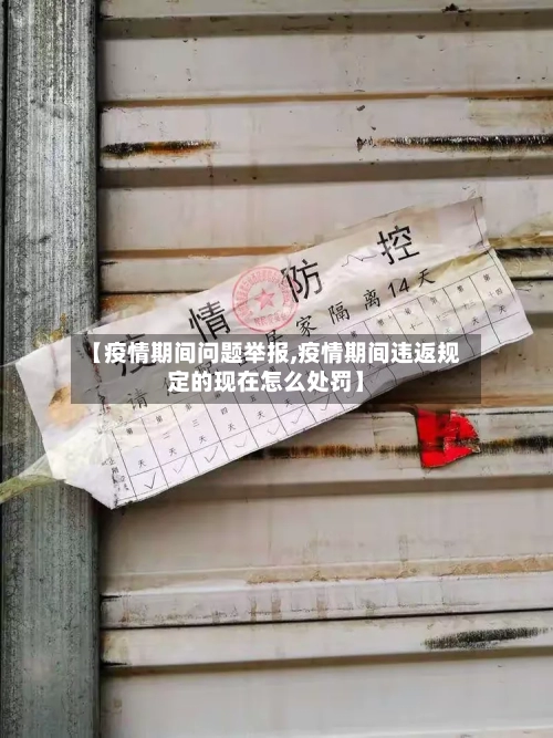 【疫情期间问题举报,疫情期间违返规定的现在怎么处罚】-第2张图片