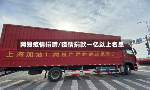 网易疫情捐赠/疫情捐款一亿以上名单