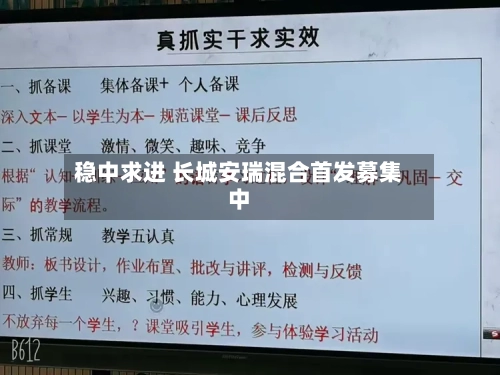 稳中求进 长城安瑞混合首发募集中-第1张图片