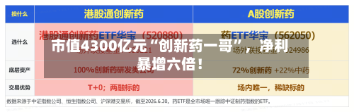 市值4300亿元“创新药一哥”，净利暴增六倍！-第2张图片