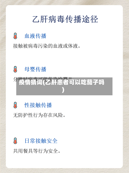 疫情猜词(乙肝患者可以吃茄子吗)-第2张图片